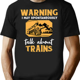 Funny Train Gift Steam Engine Locomotive Railway Gift T-Shirt - Black