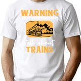 Funny Train Gift Steam Engine Locomotive Railway Gift T-Shirt - White