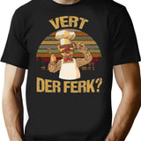 Funny Vert Der Ferk Muppet Show T-Shirt - Black