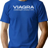 Funny Viagra Drug Shirt Vintage For Men And Women T-Shirt - Blue