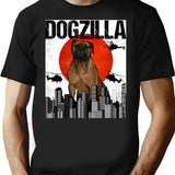 Funny Vintage Japanese Dogzilla Bullmastiff T-Shirt - Retro Graphic Casual Tee - Black