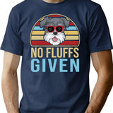 Funny Vintage Miniature Schnauzer No Fluffs Given T-Shirt - Navy
