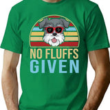 Funny Vintage Miniature Schnauzer No Fluffs Given T-Shirt - Green