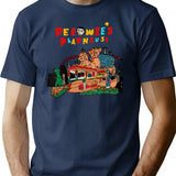 Funny Vintage Pee Wee Playhouse 80s Movie Peewee T-Shirt - Navy