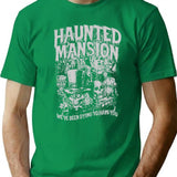 Funny Vintage Retro The Haunted Movie Mansion Halloween Spooky Month Spooky Season T-Shirt - Green