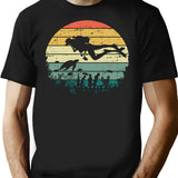 Funny Vintage Scuba Diving Dive Diver (1) T-Shirt - Black