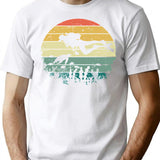 Funny Vintage Scuba Diving Dive Diver (1) T-Shirt - White