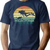 Funny Vintage Scuba Diving Dive Diver (1) T-Shirt - Navy