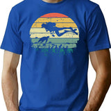 Funny Vintage Scuba Diving Dive Diver (1) T-Shirt - Blue