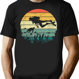 Funny Vintage Scuba Diving Dive Diver T-Shirt - Black