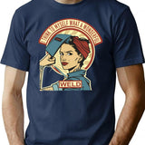Funny Vintage Welder Gift T-Shirt - Retro Graphic Casual Tee - Navy