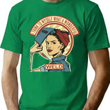 Funny Vintage Welder Gift T-Shirt - Retro Graphic Casual Tee - Green