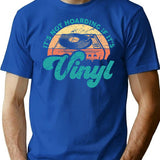 Funny Vinyl Quotes It's Not Hoarding If It's Vinyl T-Shirt - Blue