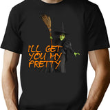 Funny Witch Vintage Dorothy I'll Get You My Pretty T-Shirt - Black