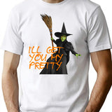 Funny Witch Vintage Dorothy I'll Get You My Pretty T-Shirt - White