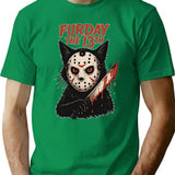 Furday The 13th T-Shirt - Retro Graphic Tee for Men & Women - Green