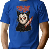 Furday The 13th T-Shirt - Retro Graphic Tee for Men & Women - Blue