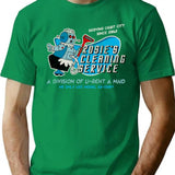 Futuristic Cleaning Service Worn Dks T-Shirt for Men & Women, T-Shirts Graphic Tee - Green