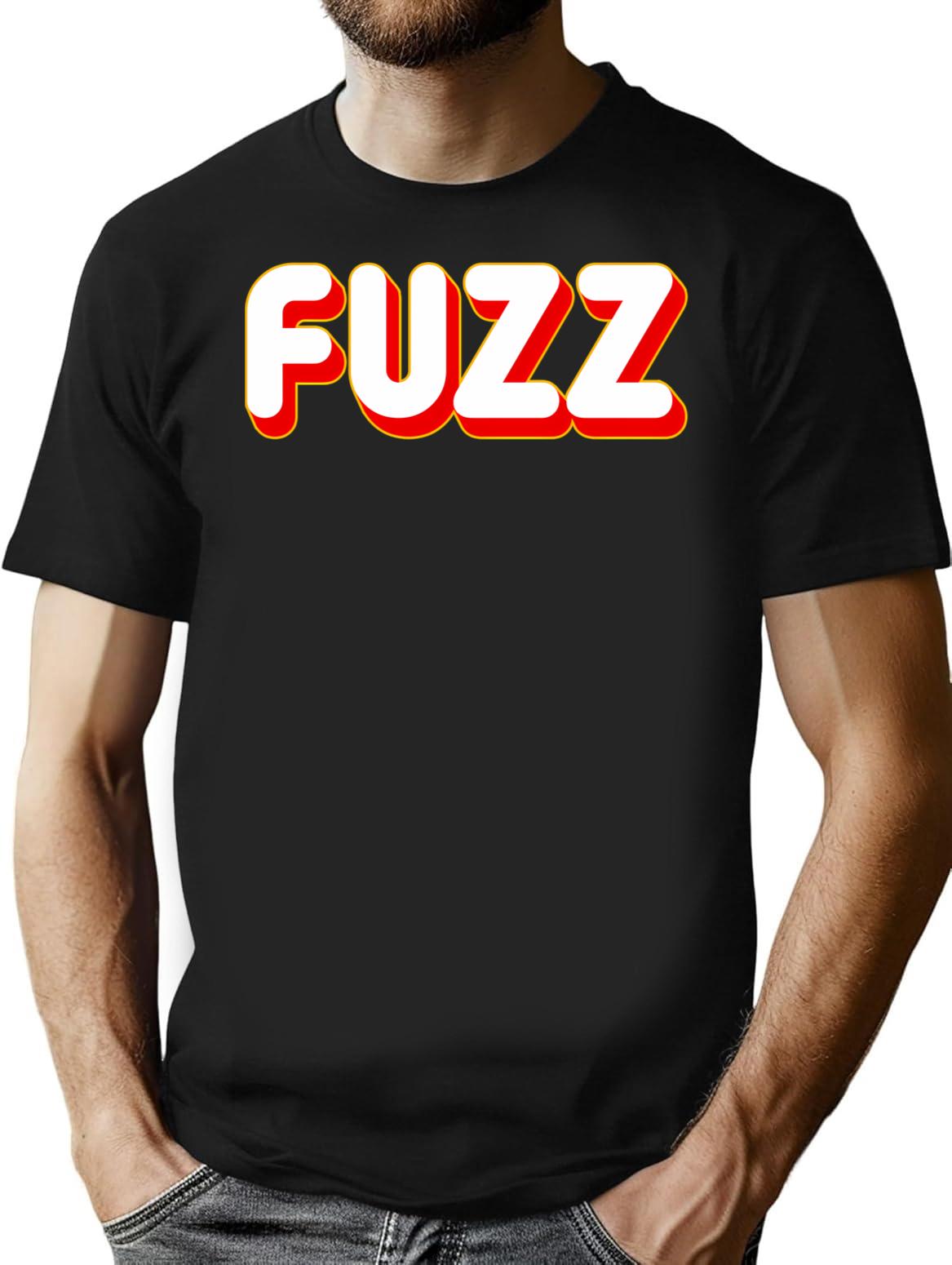 Fuzz. Electric Guitar Funny Gift For Musician T-Shirt - Black