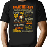 Galactic Fest T-Shirt - Retro Graphic Tee for Men & Women - Black