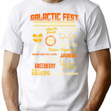 Galactic Fest T-Shirt - Retro Graphic Tee for Men & Women - White