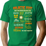 Galactic Fest T-Shirt - Retro Graphic Tee for Men & Women - Green