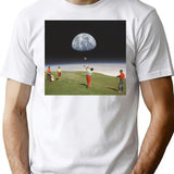 Galactic Golfers T-Shirt - Retro Graphic Tee for Men & Women - White
