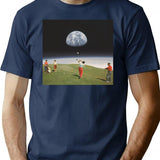 Galactic Golfers T-Shirt - Retro Graphic Tee for Men & Women - Navy