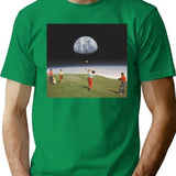 Galactic Golfers T-Shirt - Retro Graphic Tee for Men & Women - Green