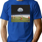 Galactic Golfers T-Shirt - Retro Graphic Tee for Men & Women - Blue
