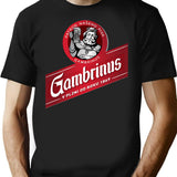 Gambrinus Wood Original Beer Logo Dibujos Logo T-Shirt - Black