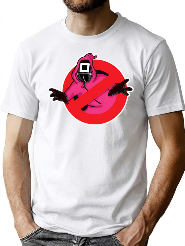Game Busters T-Shirt for Men & Women, T-Shirts Graphic Tee - White
