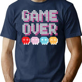 Game Over 8-bit Retro Vintage Style T-Shirt - Navy