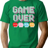 Game Over 8-bit Retro Vintage Style T-Shirt - Green