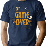 Game Over (1) T-Shirt - Retro Graphic Tee for Men & Women - Navy