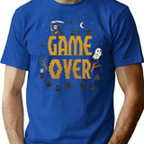 Game Over (1) T-Shirt - Retro Graphic Tee for Men & Women - Blue