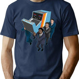 Game Over T-Shirt - Retro Graphic Tee for Men & Women - Navy
