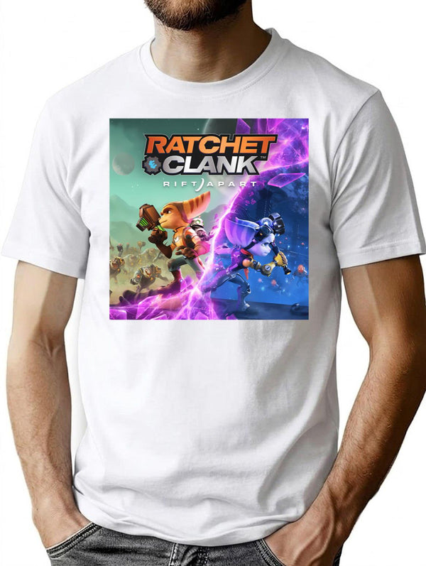 Game R And C T-Shirt - Retro Graphic Tee for Men & Women - White