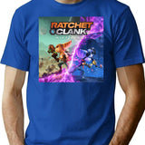 Game R And C T-Shirt - Retro Graphic Tee for Men & Women - Blue