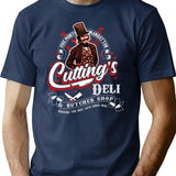 Gangs Of New York Cutting'S Deli Bill The Butcher T-Shirt for Men & Women, T-Shirts Graphic Tee - Navy