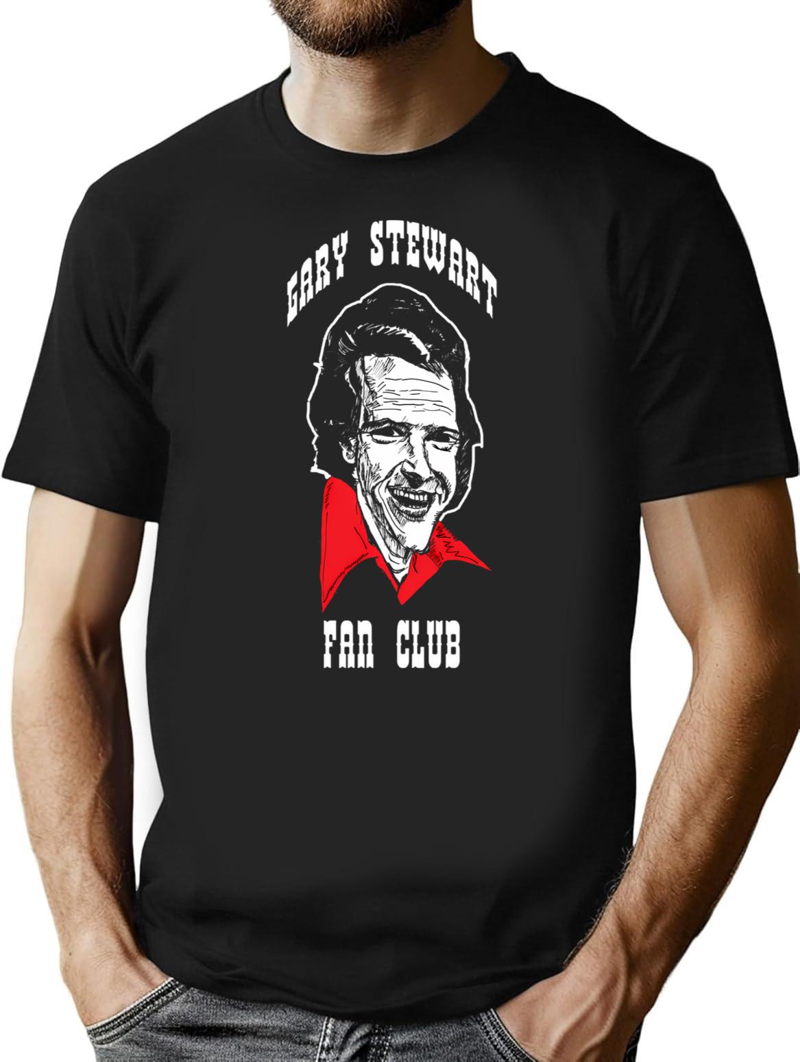 Gary Stewart Fanclub T-Shirt - Retro Graphic Tee for Men & Women - Black