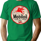 Gas And Oil T-shirtmobiloil Gargoyle Vintage Sign - Green