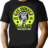 Gas Monkey T-Shirt - Retro Graphic Tee for Men & Women - Black