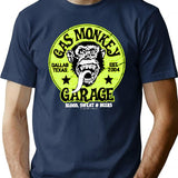 Gas Monkey T-Shirt - Retro Graphic Tee for Men & Women - Navy