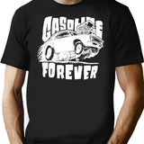 Gasoline Forever Funny Gas Car (1) T-Shirt - Black