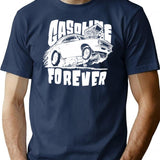 Gasoline Forever Funny Gas Car (1) T-Shirt - Navy