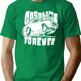 Gasoline Forever Funny Gas Car (1) T-Shirt - Green