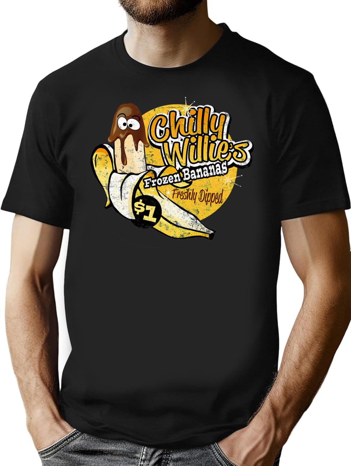 Gay Cock Willy T-shirt - Retro Graphic Tee for Men & Women - Black