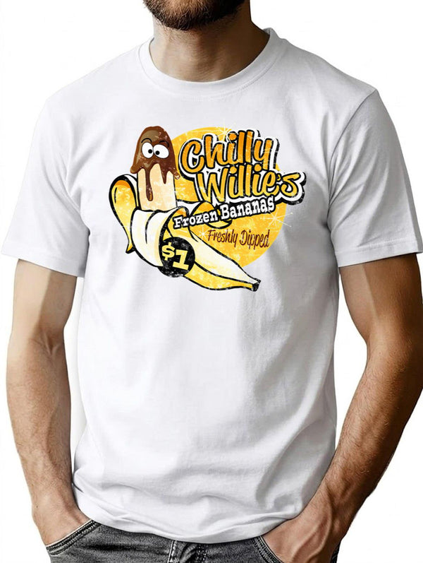 Gay Cock Willy T-shirt - Retro Graphic Tee for Men & Women - White