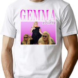 Gemma Collins 90s Vintage T-Shirt - Retro Graphic Casual Tee - White